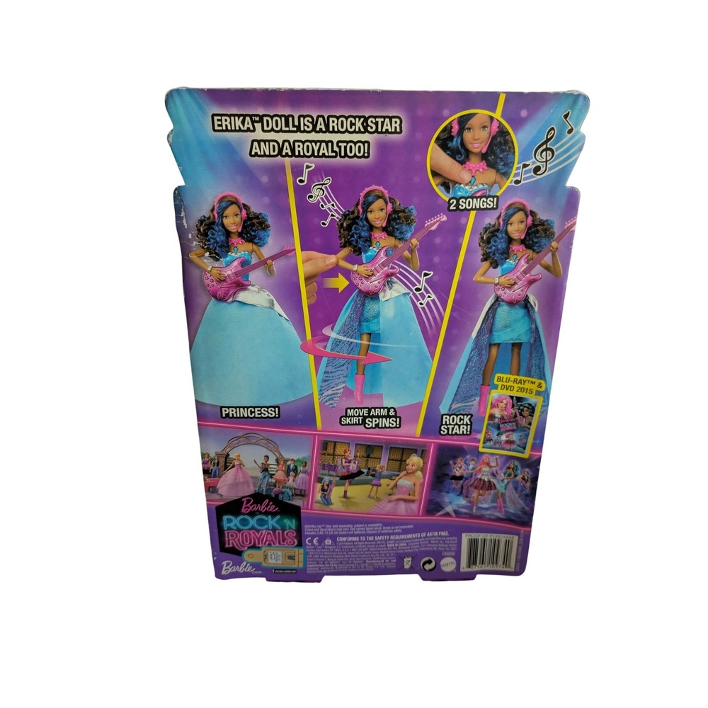 Barbie Rock N Royals Erika Doll 2-in-1 Transforming Musical CKR58 New - Picture 2 of 2